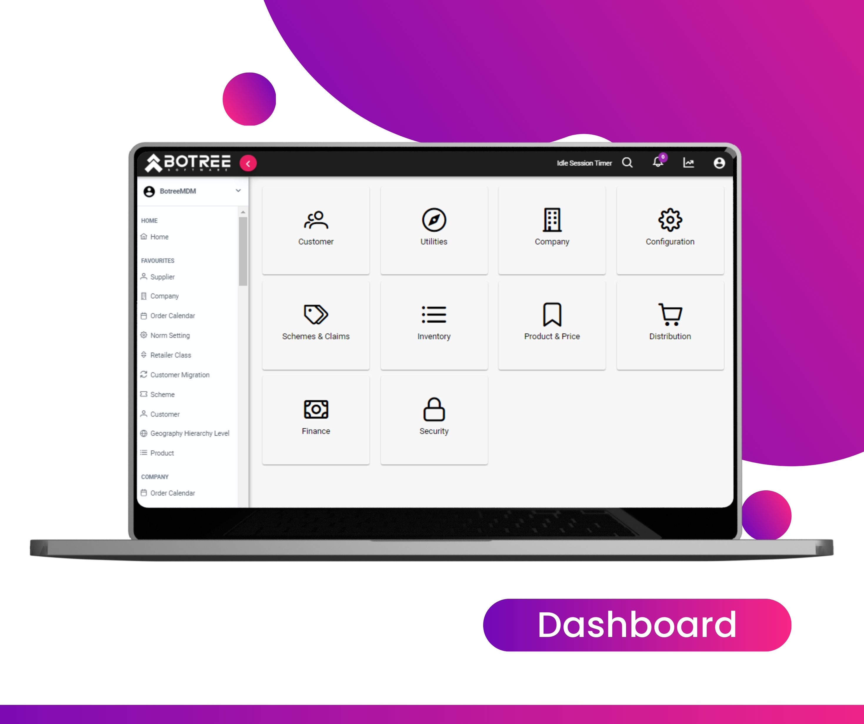 screenshot of Botree DMS